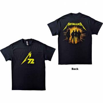 【予約商品】METALLICA バンドTシャツ ユニセックス: 72 Seasons Strobes Photo (Black) (Back Print) - BLACK