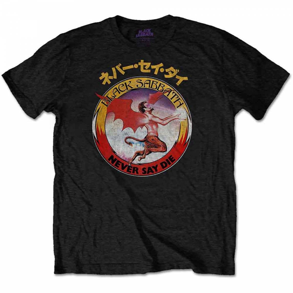 【予約商品】BLACK SABBATH バンドTシャツ ユニセックス: Reversed Logo - BLACK