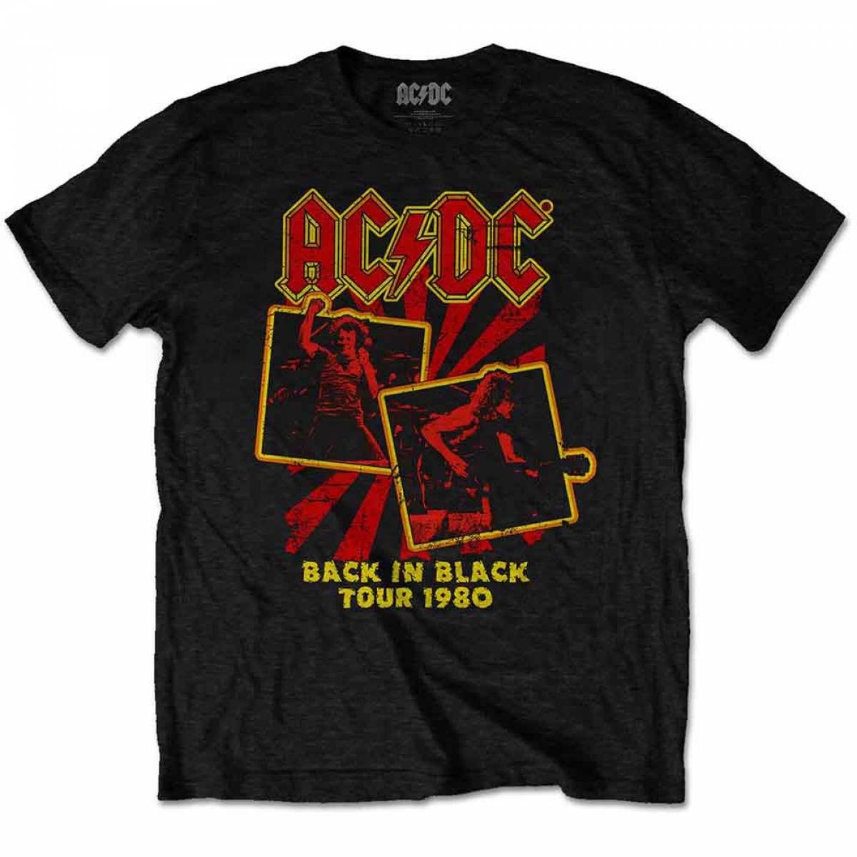 予約商品】AC/DC バンドTシャツ ユニセックス: Back in Black 予約商品】AC/DC バンドTシャツ ユニセックス: Back in Black