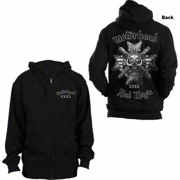 【予約商品】MOTORHEAD Unisex Zipped Hoodie: Bad Magic (Back Print) (Small)