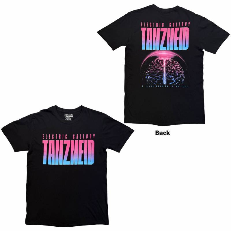 【予約商品】ELECTRIC CALLBOY バンドTシャツ ユニセックス: Tanzneid Cover Art F&B (Black) (Back Print)