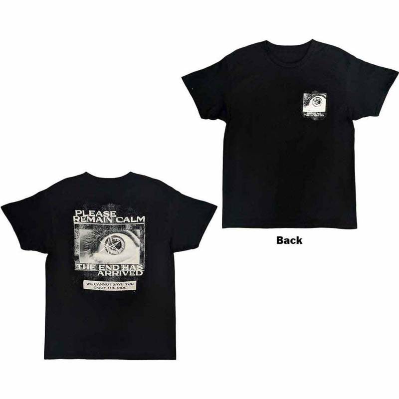 【予約商品】BRING ME THE HORIZON バンドTシャツ ユニセックス: Remain Calm (Black) (Back Print)