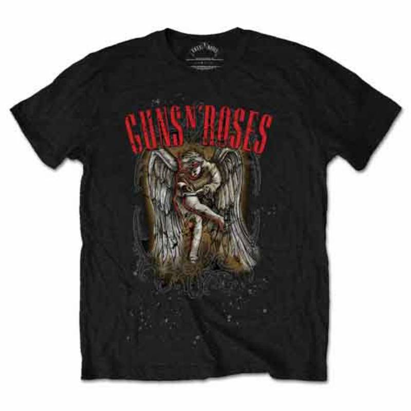 【予約商品】GUNS N' ROSES バンドTシャツ ユニセックス: Sketched Cherub (Black)