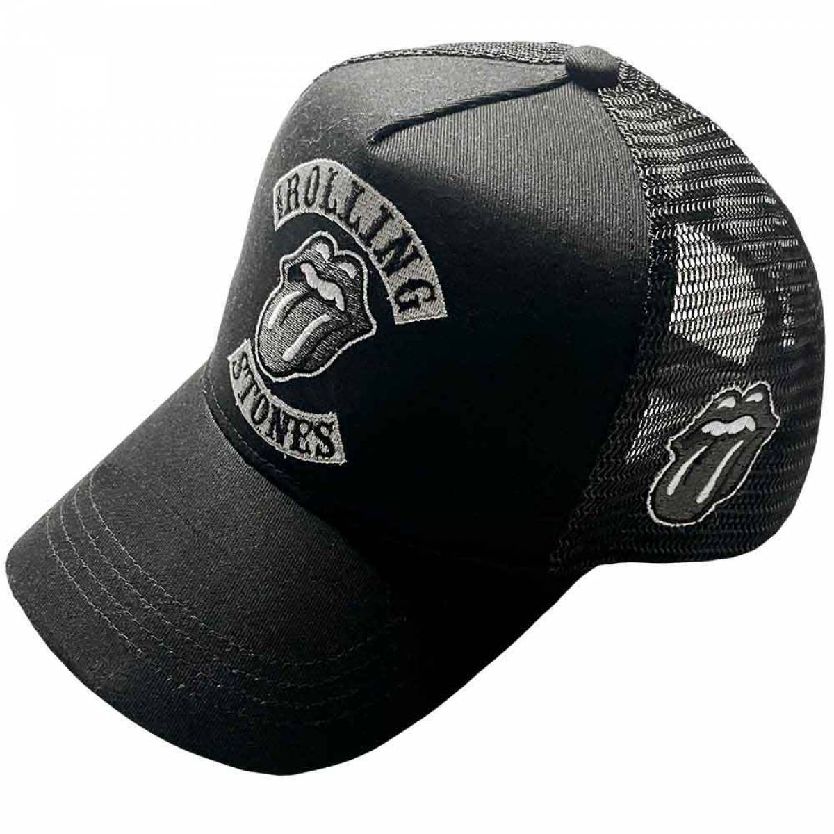 【予約商品】THE ROLLING STONES Unisex Mesh Back Cap: Tour '78 (Black) - BLACK