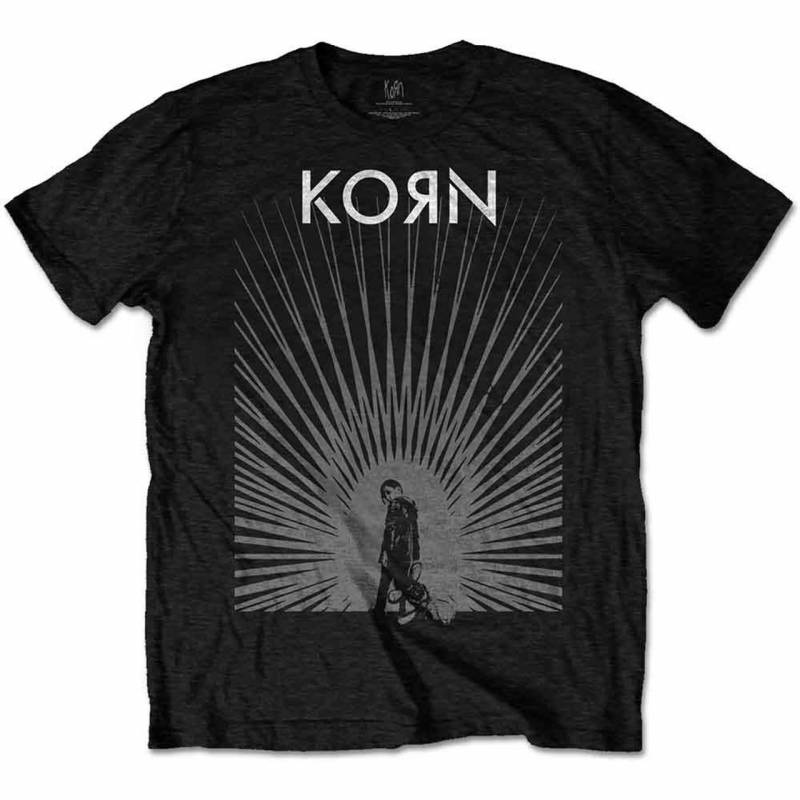 【予約商品】KORN バンドTシャツ ユニセックス: Radiate Glow (Black)