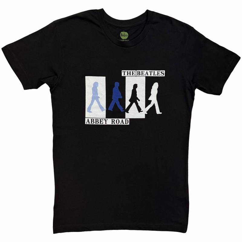 【予約商品】THE BEATLES バンドTシャツ ユニセックス: Abbey Road Colours Crossing (Black)