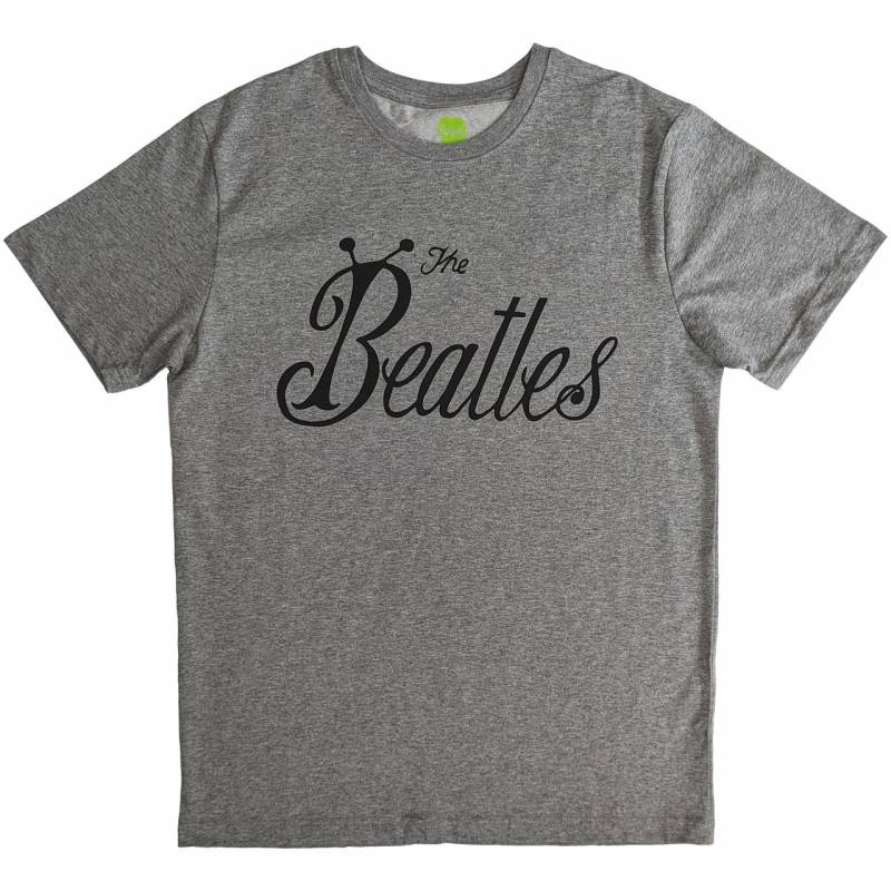 【予約商品】THE BEATLES バンドTシャツ ユニセックス: Bug Logo (Grey)