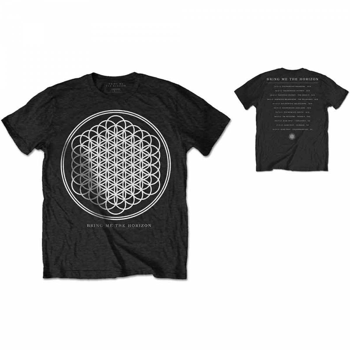 【予約商品】BRING ME THE HORIZON バンドTシャツ ユニセックス: Sempiternal Tour (Back Print) - BLACK
