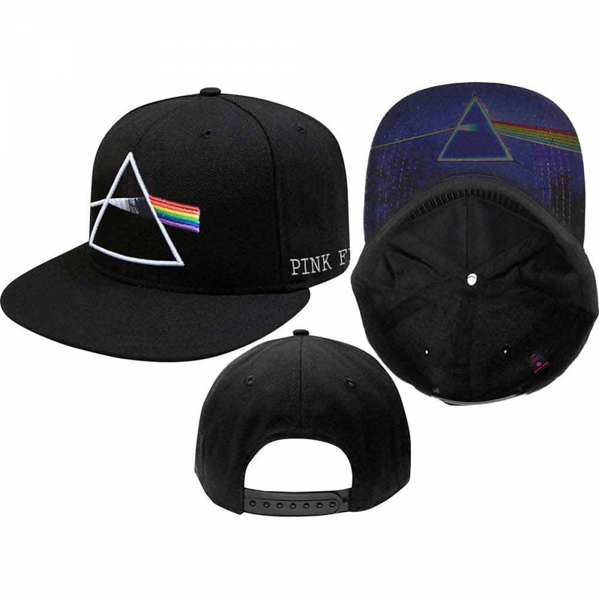 【予約商品】PINK FLOYD Unisex Snapback Cap: Dark Side of the Moon (Black) - BLACK