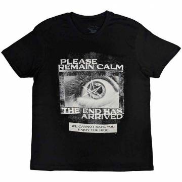【予約商品】BRING ME THE HORIZON バンドTシャツ ユニセックス: Remain Calm FP (Black) - BLACK