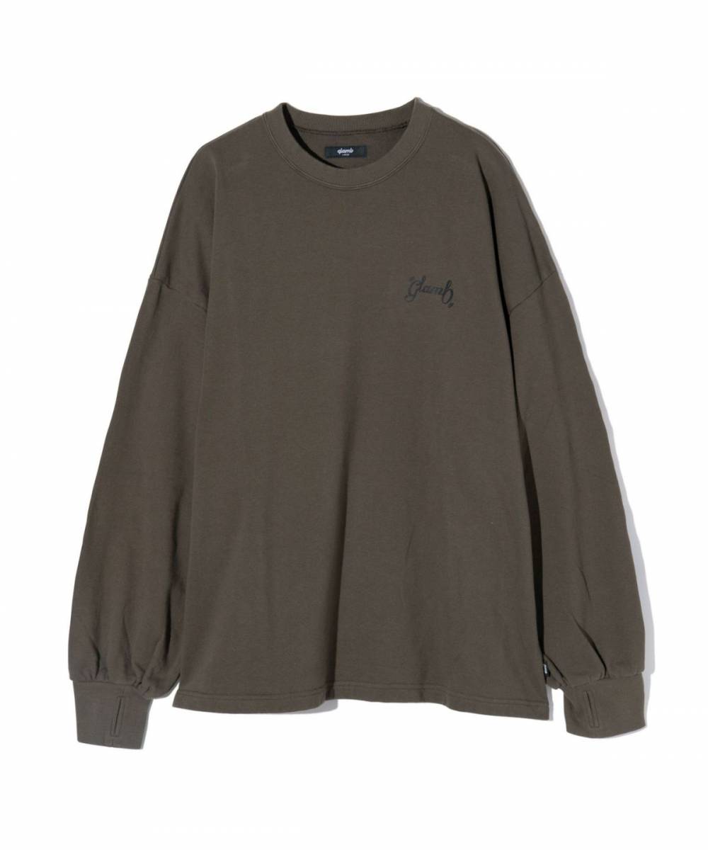 【予約商品】glamb(グラム) GB0424/CS08 : Peace Bouquet Sweat / ピースブーケスウェット - Khaki