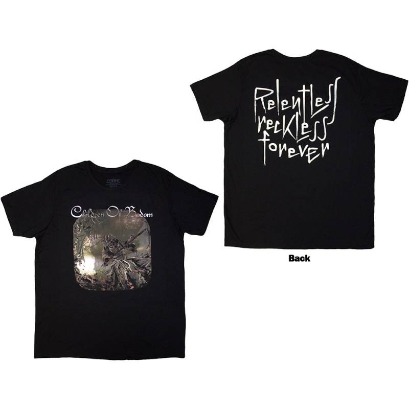 CHILDREN OF BODOM バンドTシャツ ユニセックス: Relentless (Black) (Back Print)