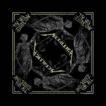 【予約商品】METALLICA Unisex Bandana: And Justice For All (Black) - BLACK