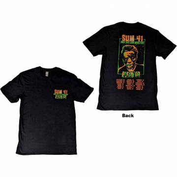 【予約商品】SUM 41 ユニセックスTシャツ:DoesThisLookInfected?EuropeanTour2022(Back Print) Small