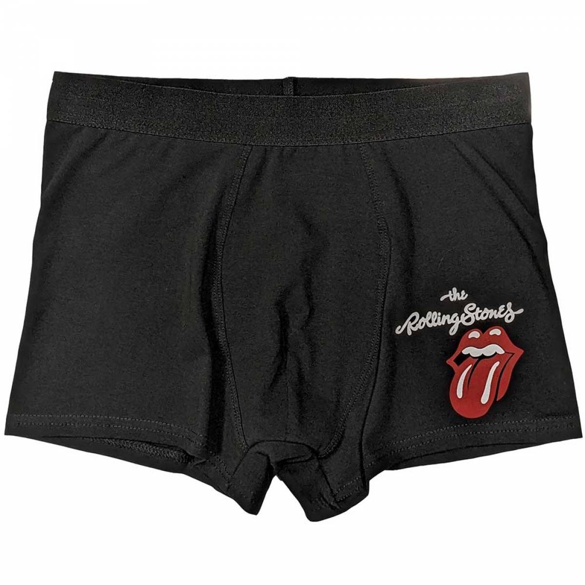 【予約商品】THE ROLLING STONES Unisex Boxers: Classic Tongue (Black) - BLACK