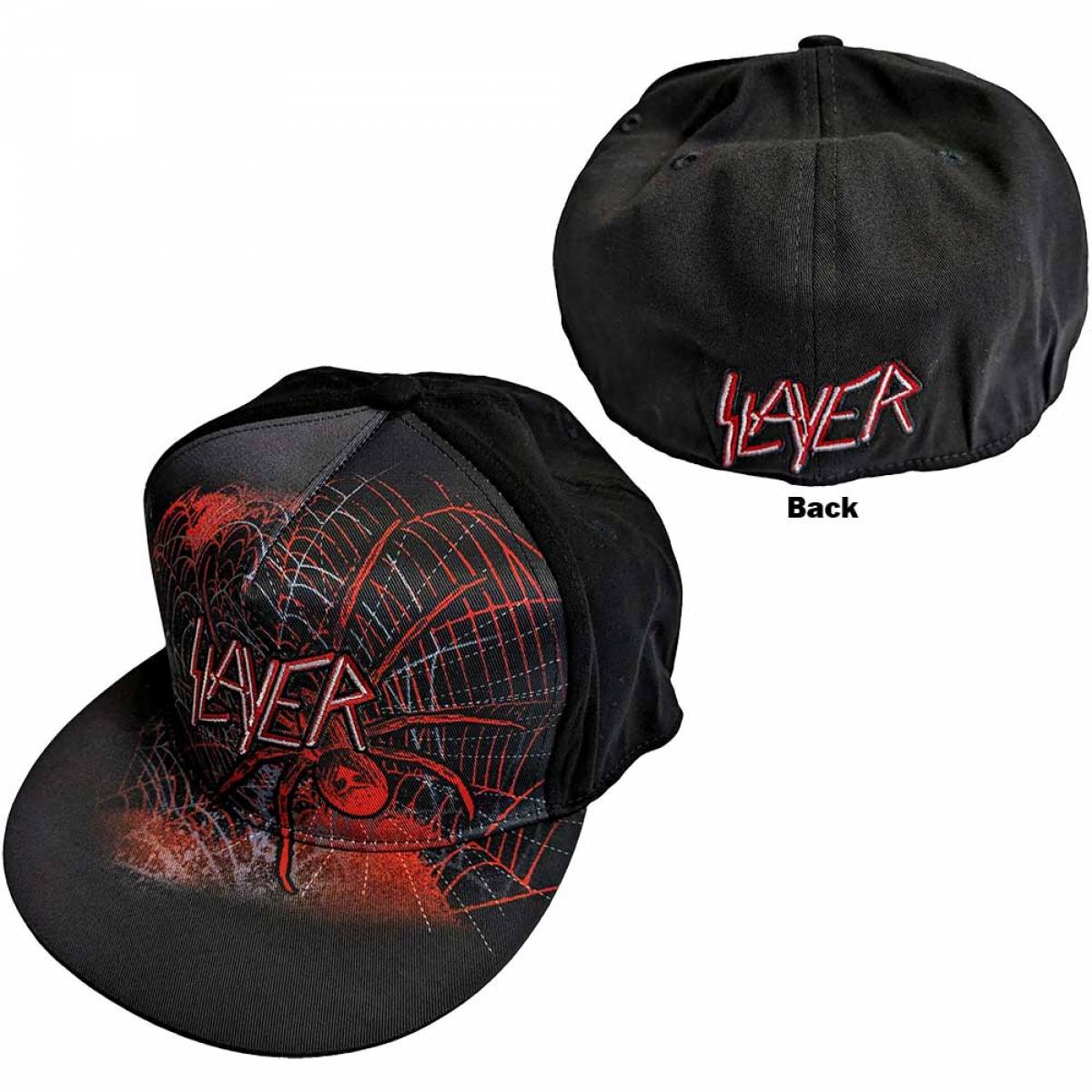 【予約商品】SLAYER Unisex Snapback Cap: Spiderweb (Black) - BLACK