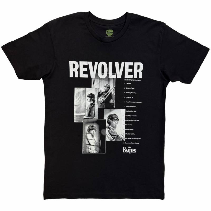 【予約商品】THE BEATLES バンドTシャツ ユニセックス: Revolver Track List (Black)