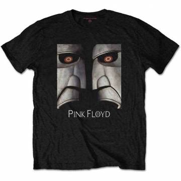 【予約商品】PINK FLOYD バンドTシャツ ユニセックス: Metal Heads Close-Up (Black) - BLACK