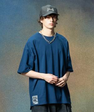 【予約商品】glamb(グラム)GB0225/CS15 : Silver Tag Oversize T-Shirt / シルバータグオーバーサイズＴシャツ - Blue