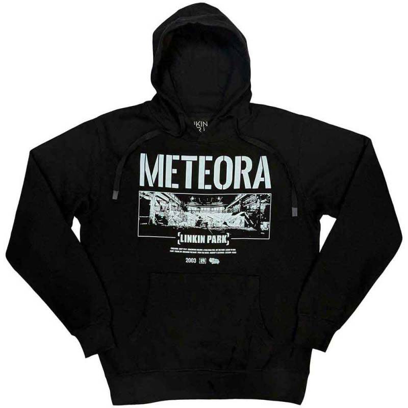 【予約商品】LINKIN PARK Unisex Pullover Hoodie: Meteora Wall Art (Black) - BLACK