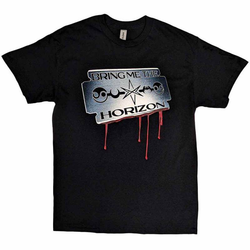 【予約商品】BRING ME THE HORIZON バンドTシャツ ユニセックス: Razor Blade (Black)