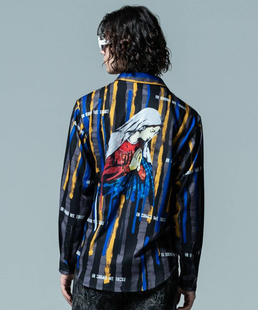 glamb Mary Stripe SH マリア ストライプ アナーキーシャツ glamb Mary Stripe SH マリア ストライプ アナーキーシャツ