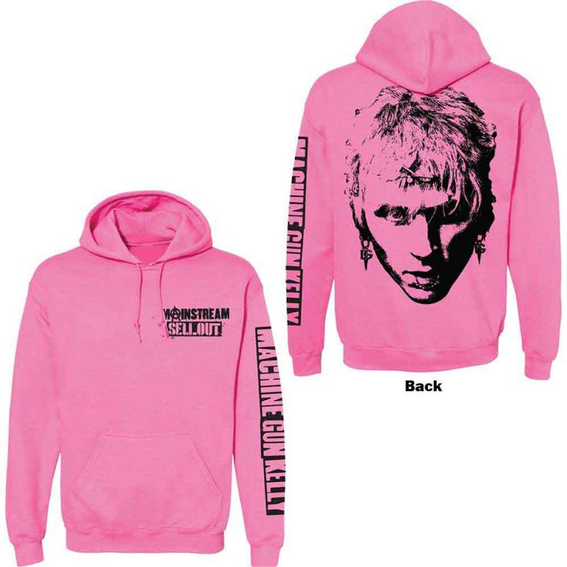 【予約商品】MACHINE GUN KELLY Unisex Pullover Hoodie: Pink Face (Pink)