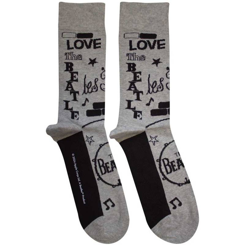【予約商品】THE BEATLES Unisex Ankle Socks: Cavern (Grey)