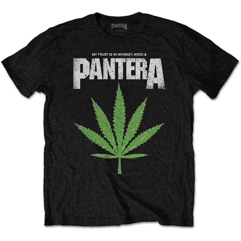 【予約商品】PANTERA バンドTシャツ ユニセックス: Whiskey 'n Weed (Black)
