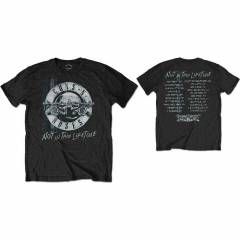 【予約商品】GUNS N' ROSES バンドTシャツ ユニセックス: Not in this Lifetime Tour Xerox (Black) (Back Print)