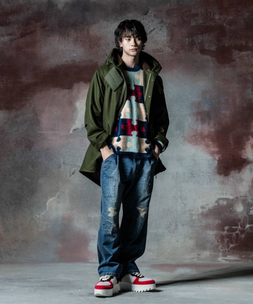 予約商品】glamb(グラム)GB0324/JKT11 : High Neck Mods Coat 予約商品】glamb(グラム)GB0324/JKT11 : High Neck Mods Coat
