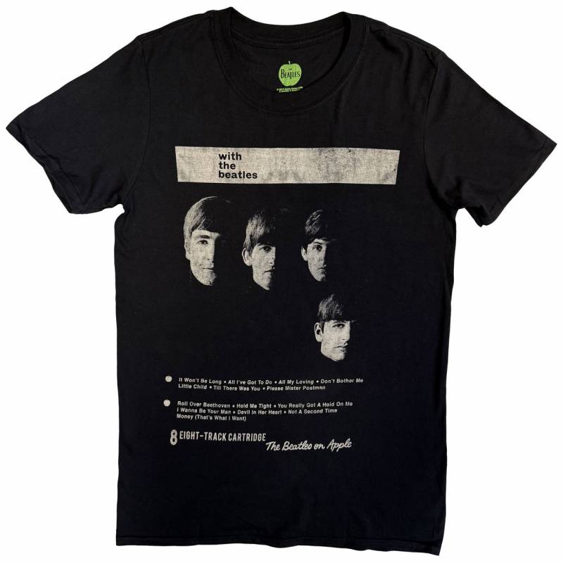 【予約商品】THE BEATLES バンドTシャツ ユニセックス: With THE BEATLES 8 Track (Black)