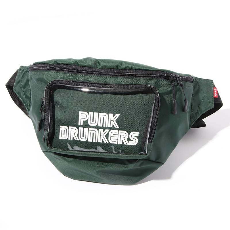 【予約商品】PUNK DRUNKERS (パンク・ドランカーズ) アピールウエストBAG - GREEN
