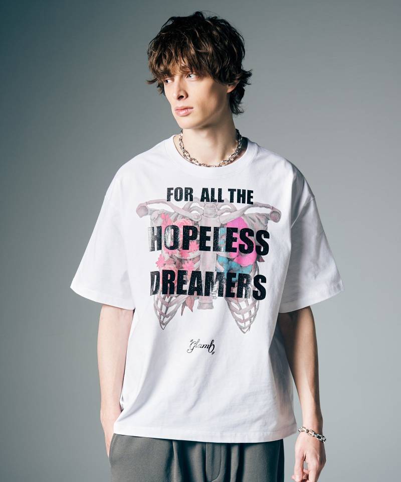 【予約商品】glamb(グラム) Wandermore T-Shirt / ワンダーモアTシャツ - White