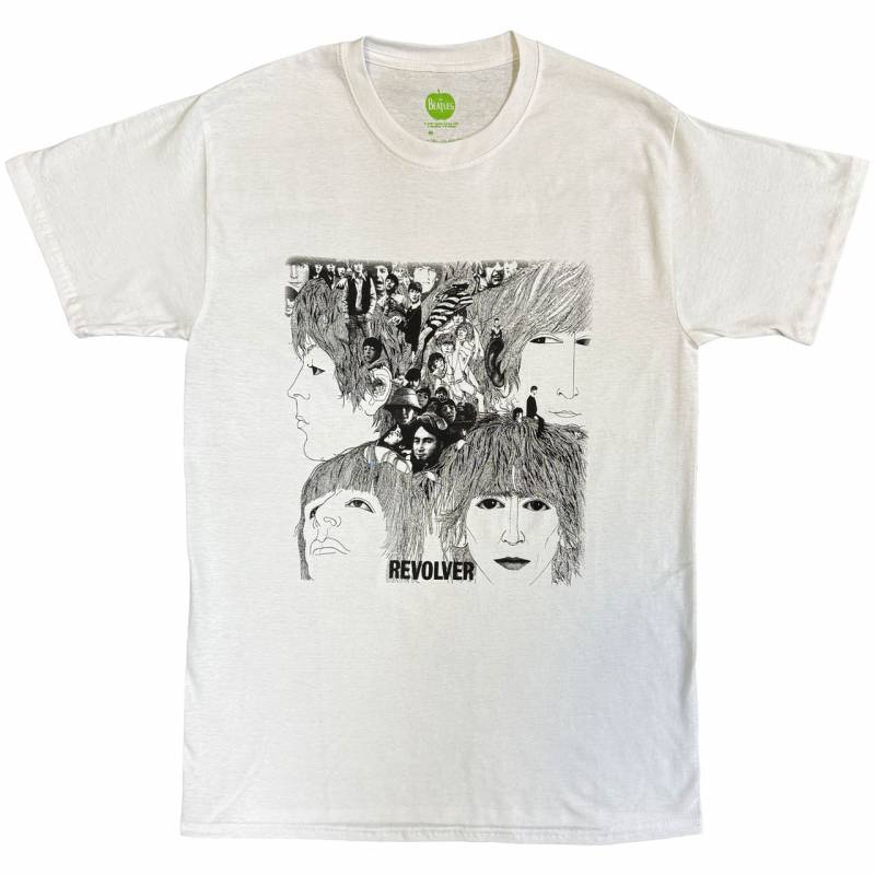 【予約商品】THE BEATLES バンドTシャツ ユニセックス: Revolver Album Cover (White)