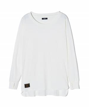 【予約商品】glamb(グラム) GB0424/CS18 : Deformed Cutsew / デフォームカットソー - White