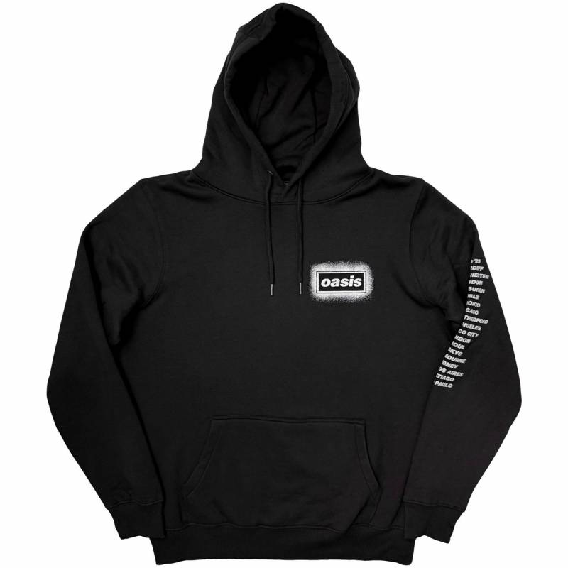 【予約商品】OASIS Unisex Pullover Hoodie: Spray Live '25 World Tour (Black) (Back Print & Ex-Tour)