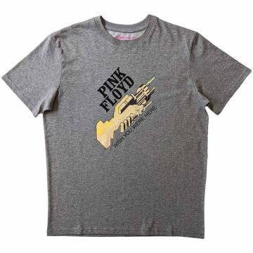【予約商品】PINK FLOYD バンドTシャツ ユニセックス: WYWH Robot Shake (Grey) - GREY