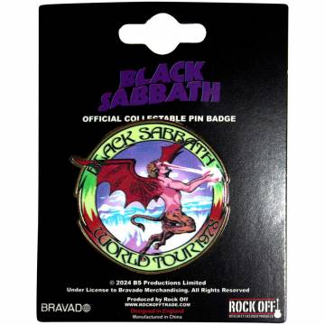 【予約商品】BLACK SABBATH Pin Badge: World Tour 1978