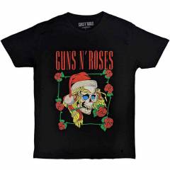 【予約商品】GUNS N' ROSES バンドTシャツ ユニセックス: Holiday Skull (Black)