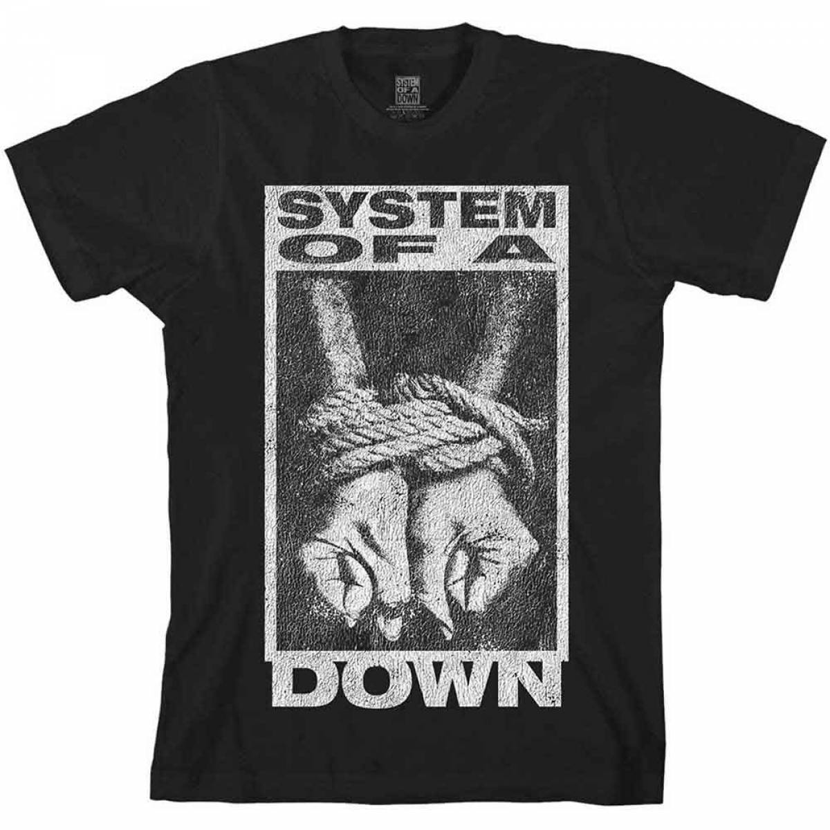 【予約商品】SYSTEM OF A DOWN バンドTシャツ ユニセックス: Ensnared (Black) - BLACK