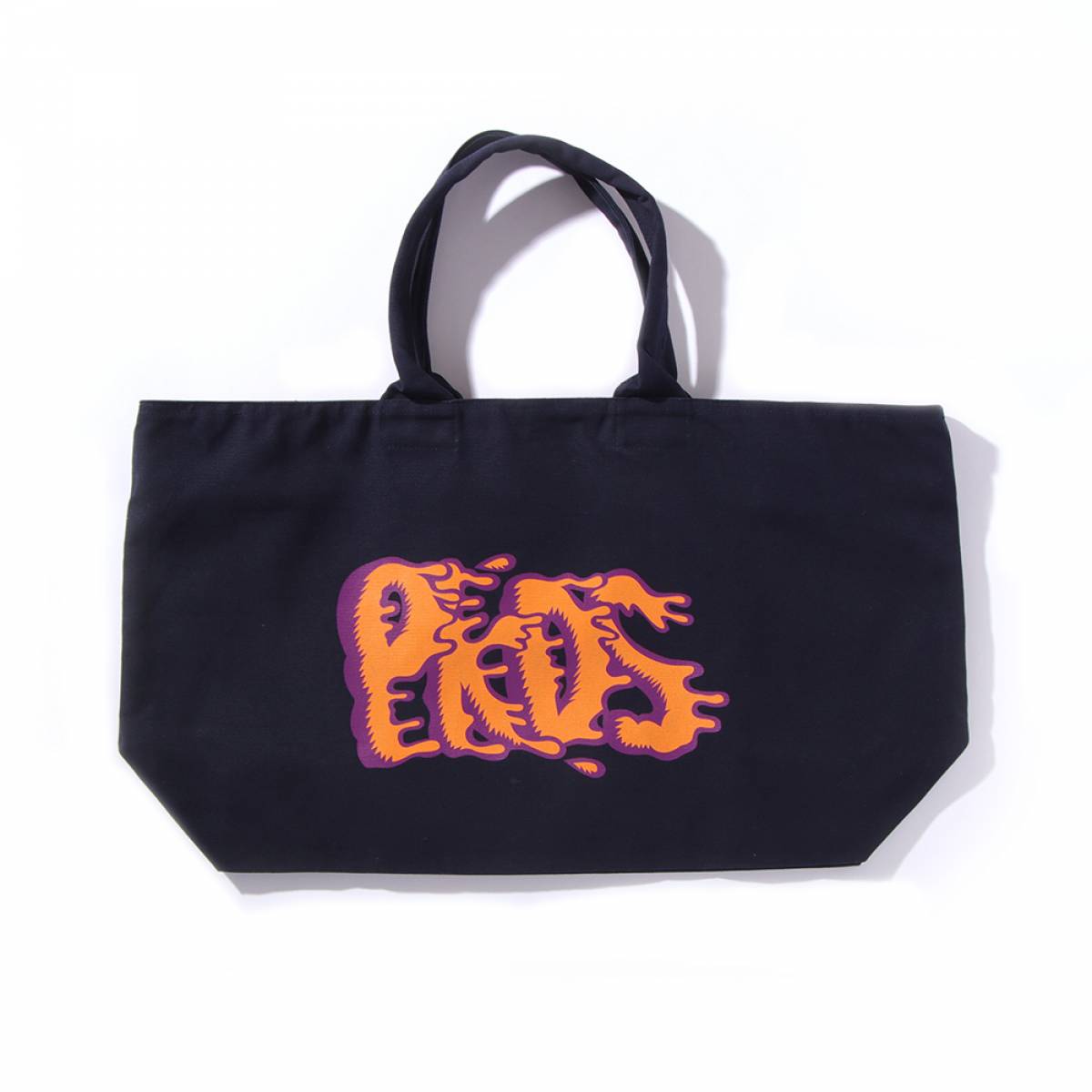 【予約商品】PUNK DRUNKERS(パンクドランカーズ)　べちゃロゴトートBAG - NAVY
