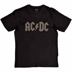 【予約商品】AC/DC バンドTシャツ ユニセックス: Logo (Black) (Hi-Build) - BLACK