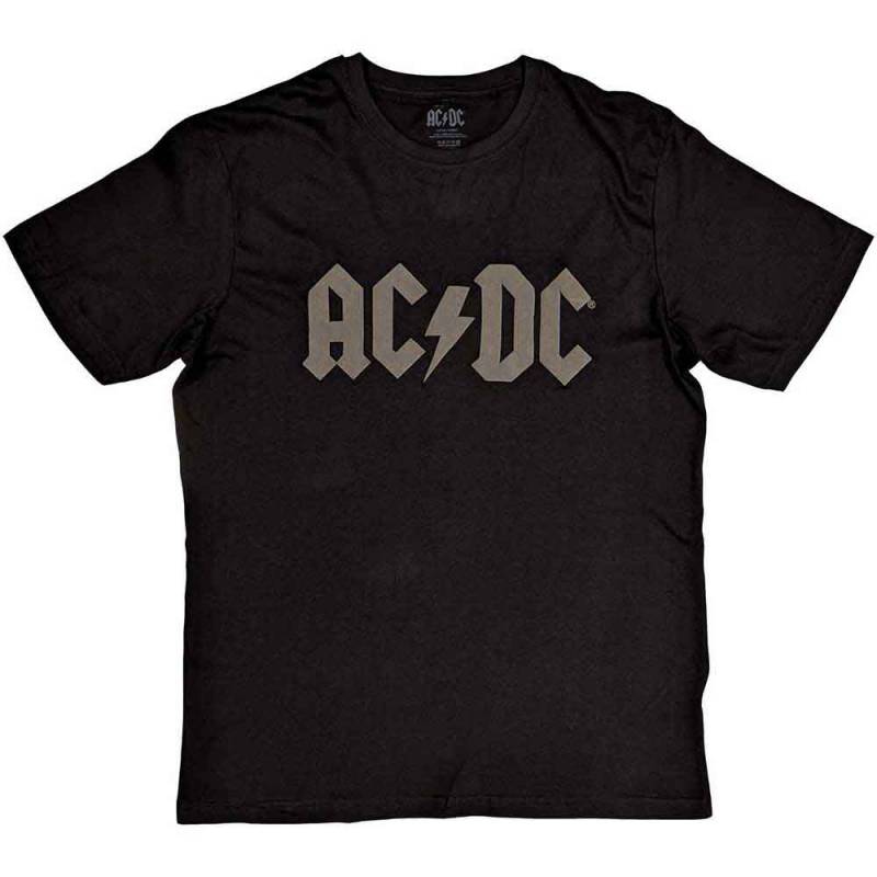 【予約商品】AC/DC バンドTシャツ ユニセックス: Logo (Black) (Hi-Build) - BLACK