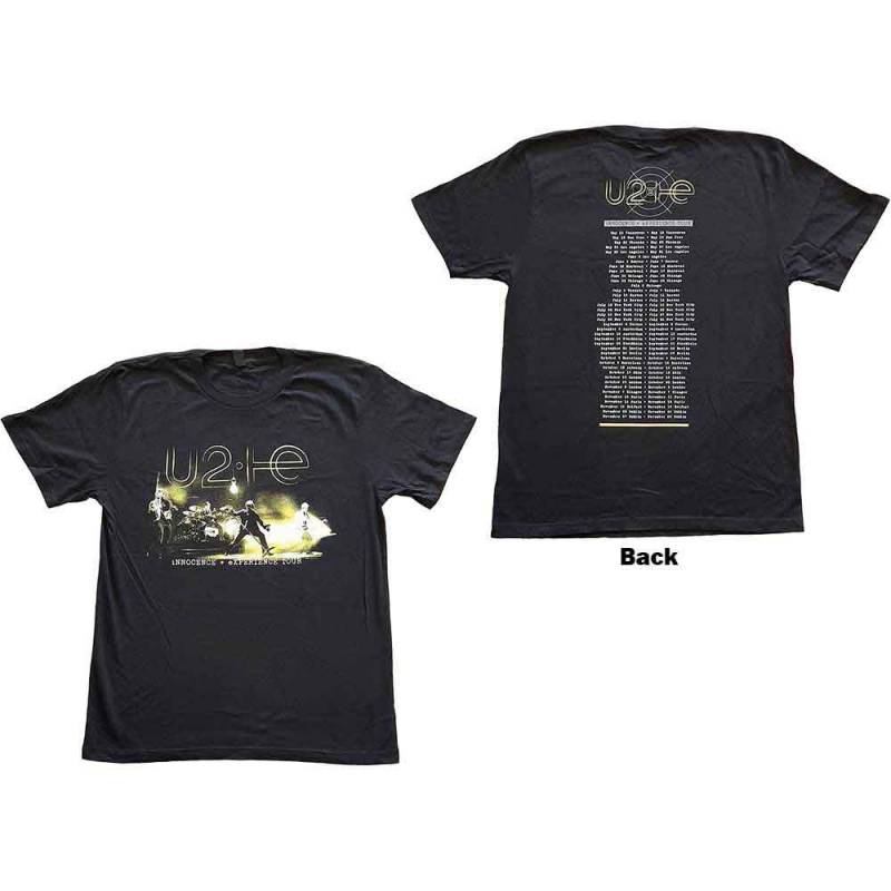 【予約商品】U2 バンドTシャツ ユニセックス: Stage Photo (Black) (Back Print & Ex-Tour)
