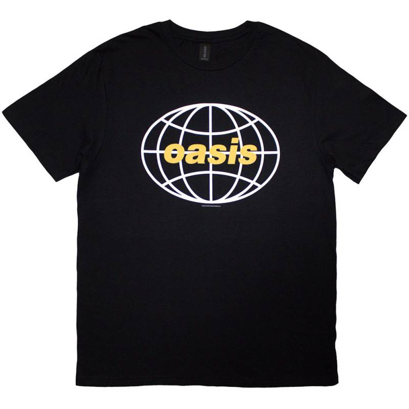 【予約商品】OASIS バンドTシャツ ユニセックス: Globe Logo (Black)