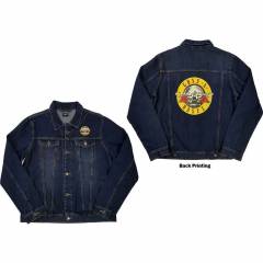 【予約商品】GUNS N' ROSES Unisex Denim Jacket: Classic Logo (Denim Blue) (Back Print)