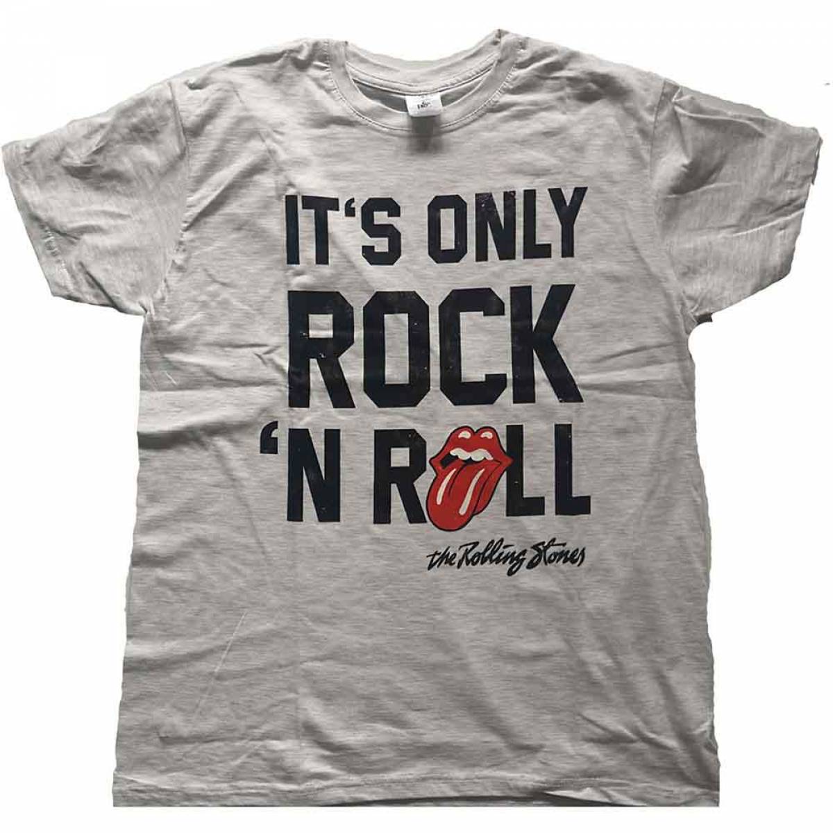 【予約商品】THE ROLLING STONES バンドTシャツ ユニセックス: It's Only Rock N' Roll (Grey) - GREY