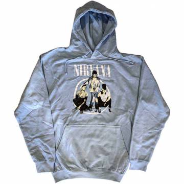 【予約商品】NIRVANA Unisex Pullover Hoodie: Trapper Hat Photo (Light Blue) - LIGHT BLUE