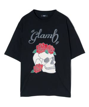 【予約商品】glamb(グラム) GB0424/CS14 : Stained Glass Skull T-Shirt / ステンドグラススカルＴシャツ - Black